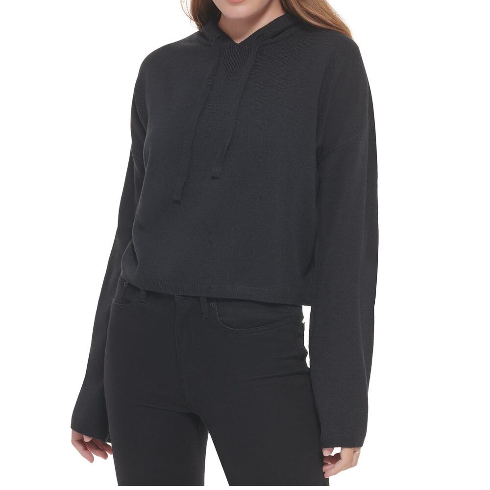 Petite Pullover Hoodie XS black Calvin Klein